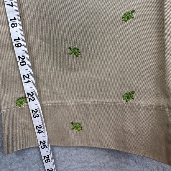 J.Crew Women’s Cropped Wide Leg Chino's Embroidered Turtles Size 8 - Picture 5 of 10